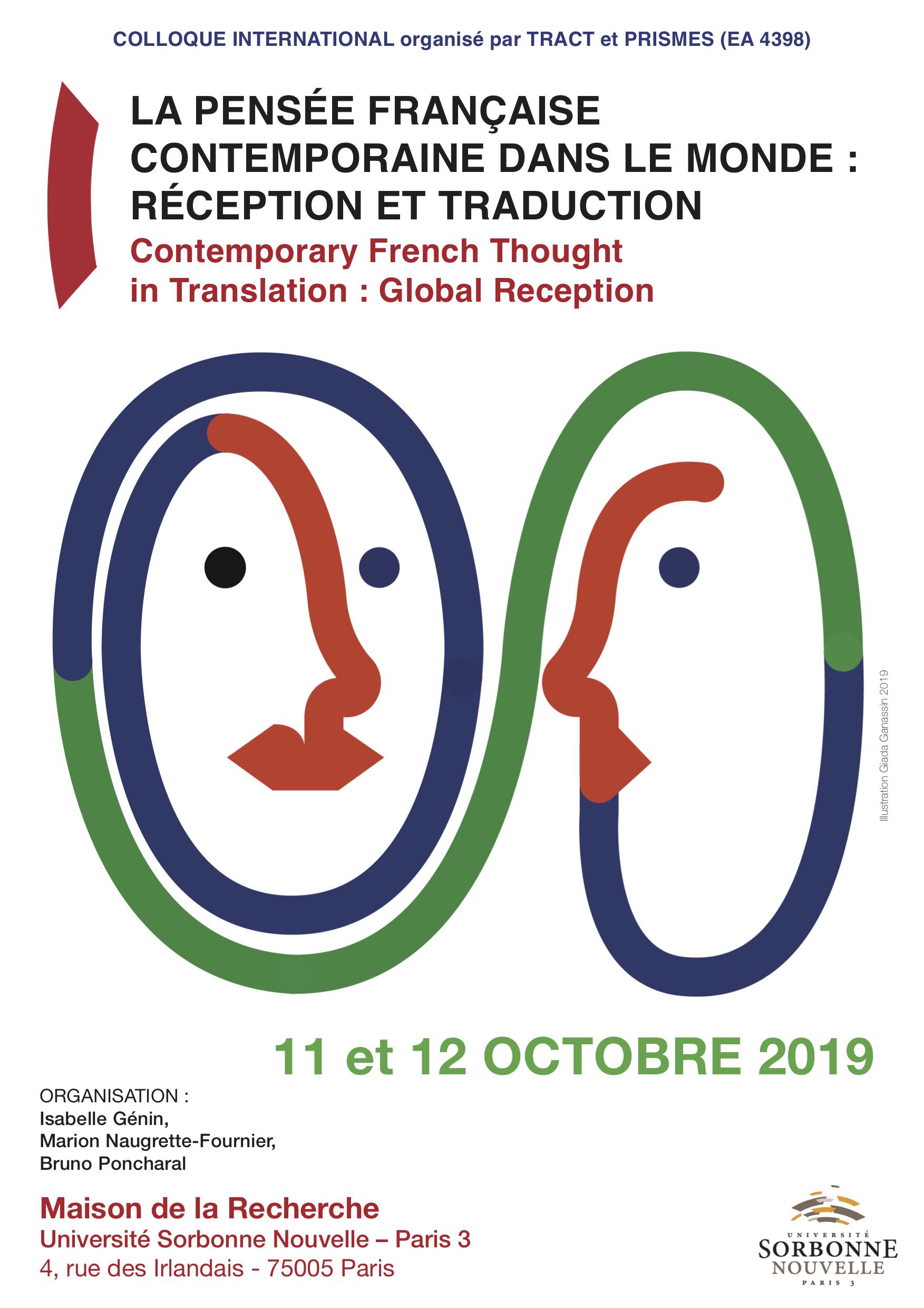 La pensée française contemporaine dans le monde: réception et traduction (Sorbonne nouvelle)