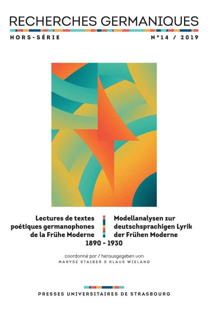 Recherches Germaniques, n° 14/2019 :