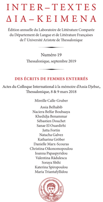 Inter-textes, n° 19: