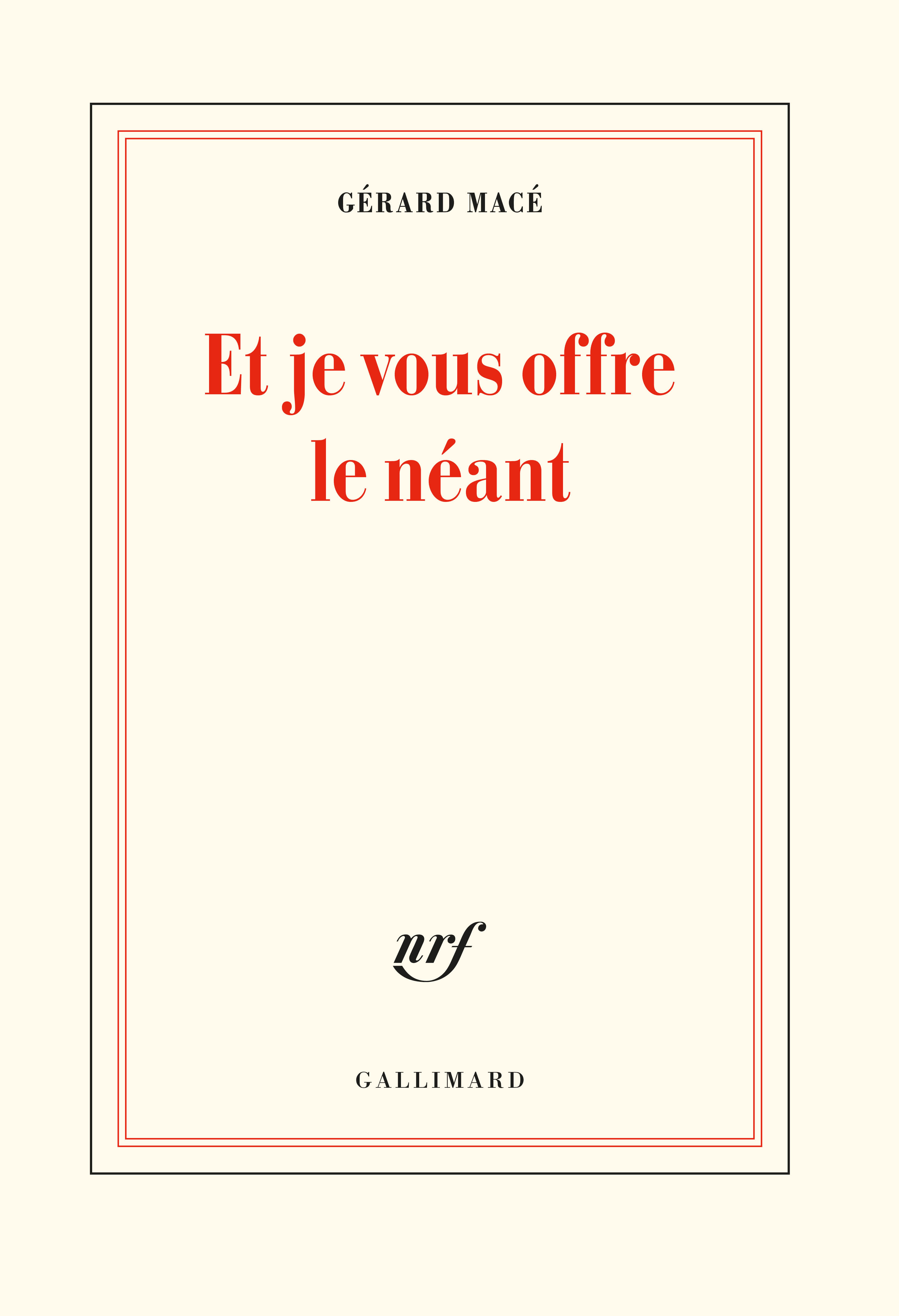 G. Macé, Et je vous offre le néant