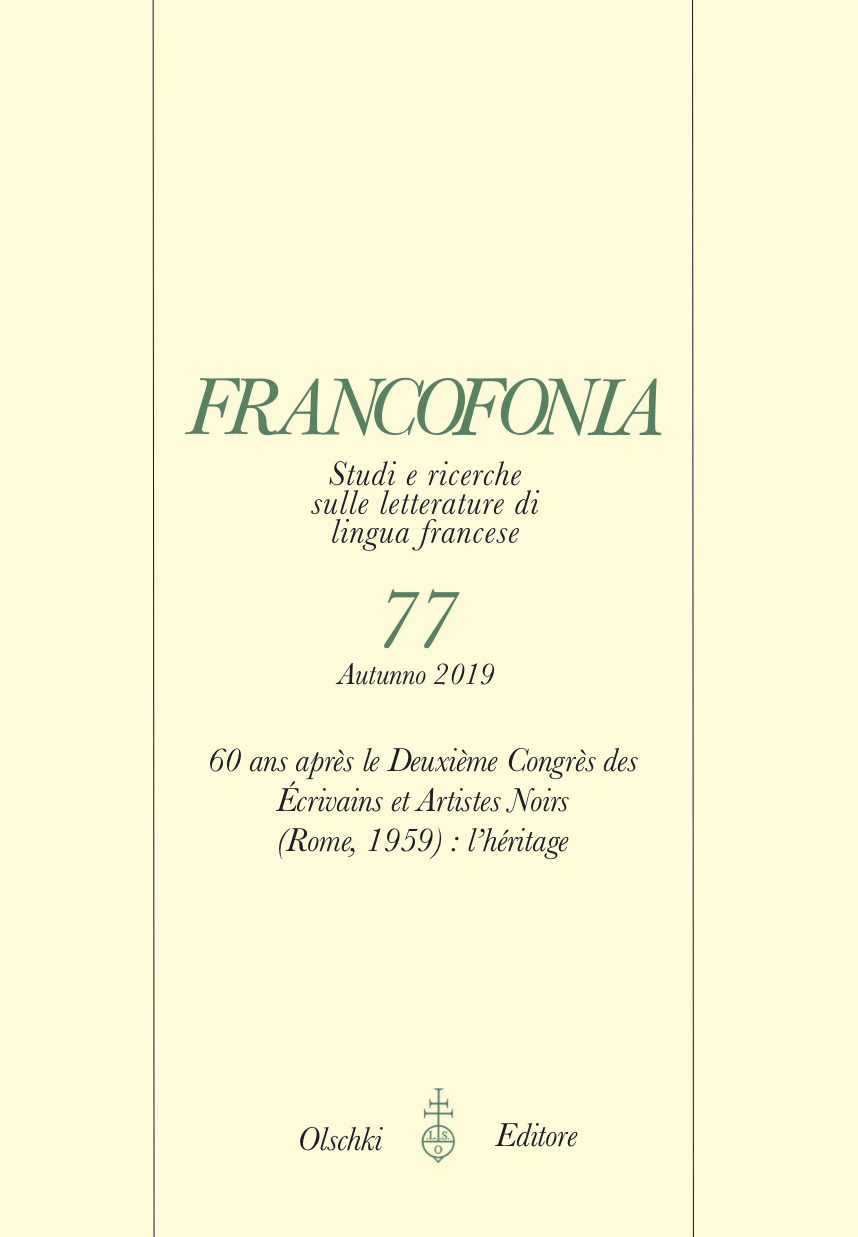 Francofonia, n° 77 : 