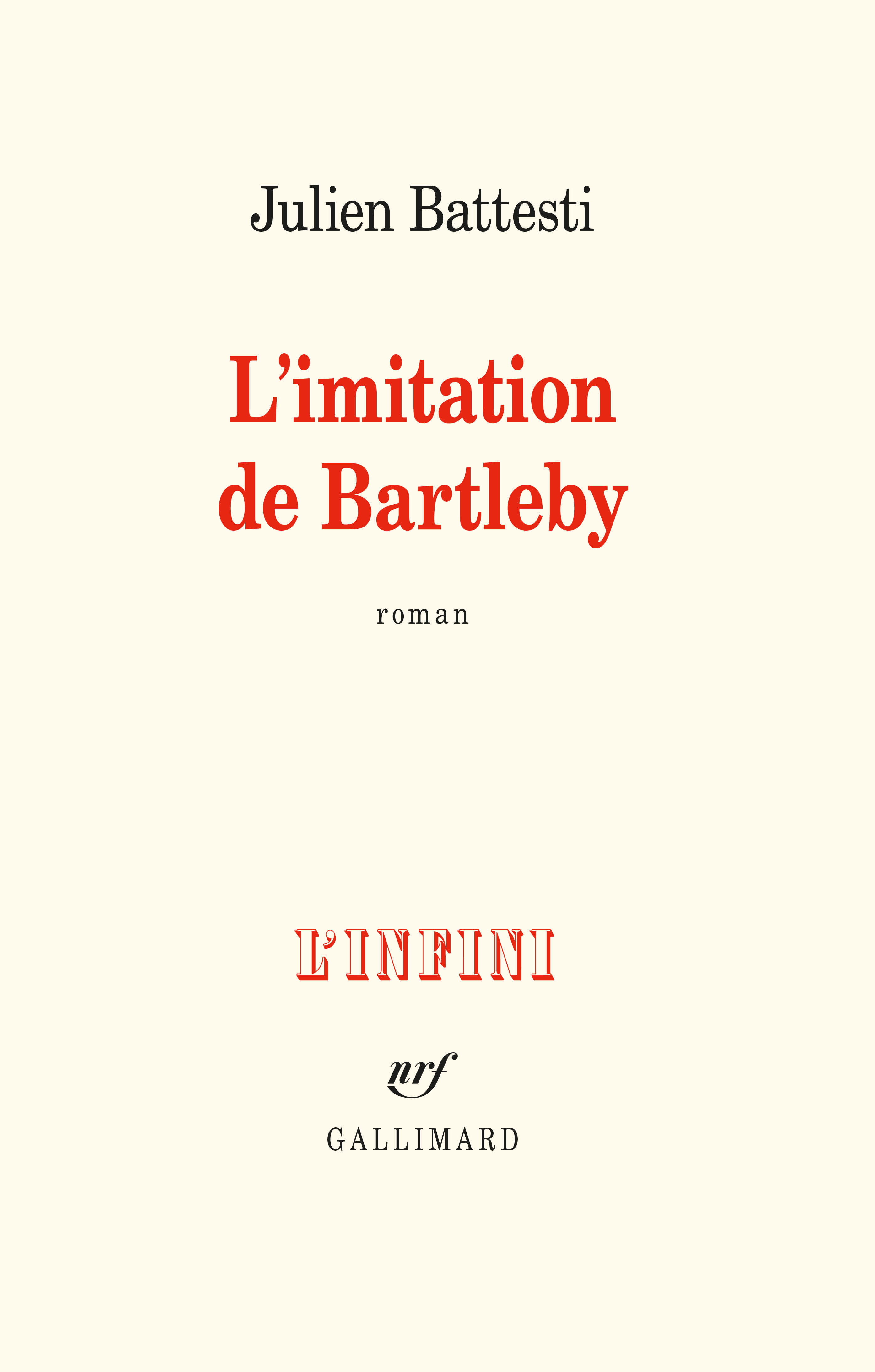 J. Battesti, L'imitation de Bartleby