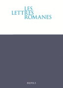Les Lettres romanes, n° 73 1-2 (2019) 