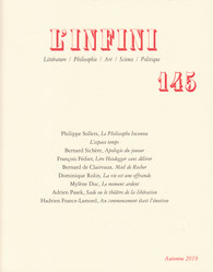 Revue L'Infini, n° 145