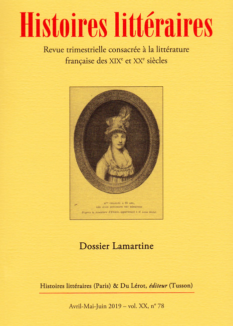 Histoires Littéraires n° 78: