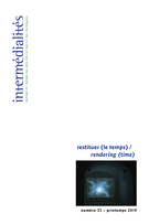 Intermédialités/Intermediality, n° 33, 