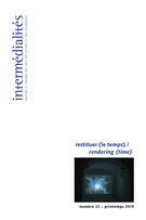 Intermédialités/Intermediality, n° 33,