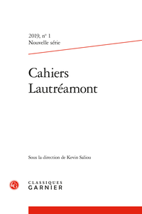 Cahiers Lautréamont. Nouvelle série, n° 1