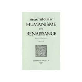 Bibliothèque d'Humanisme et Renaissance, LXXXI-II