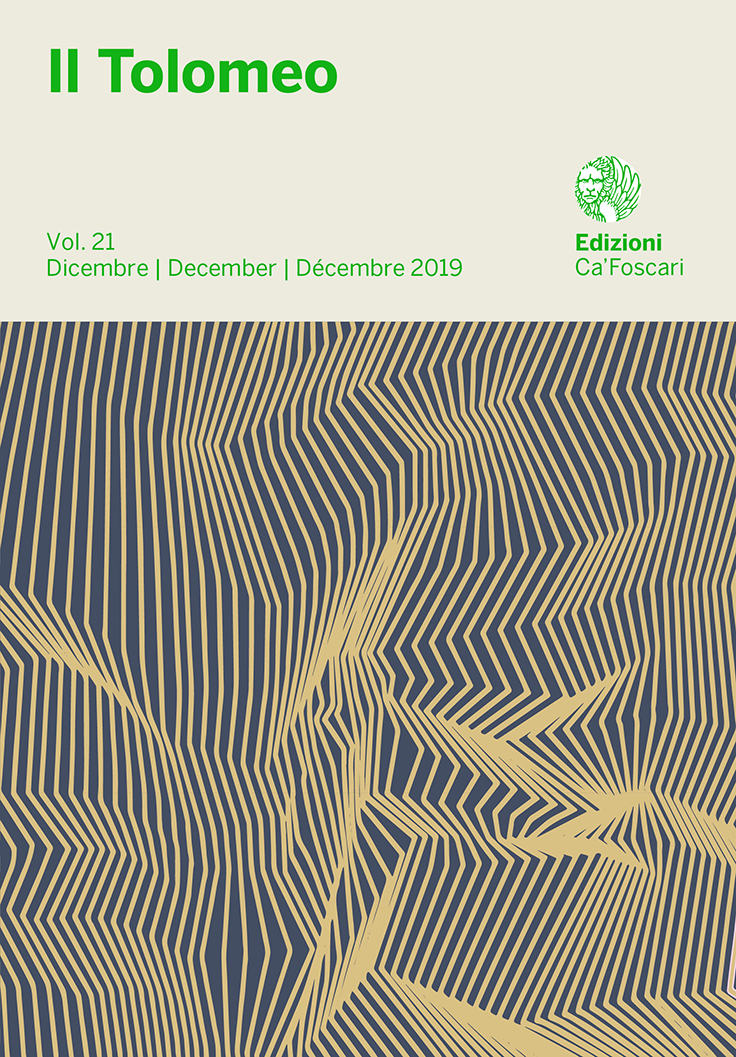 Il Tolomeo, vol. 21, 2019 :