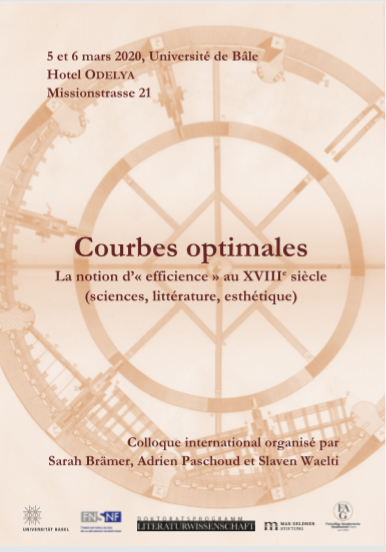 Courbes optimales. La notion d’« efficience » au XVIIIe siècle (sciences, littérature, esthétique) REPORTÉ