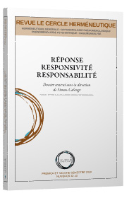 Simon Calenge (dir.), Réponse, responsivité, responsabilité