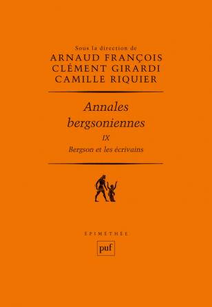 Annales bergsoniennes, t. IX, 2020 :