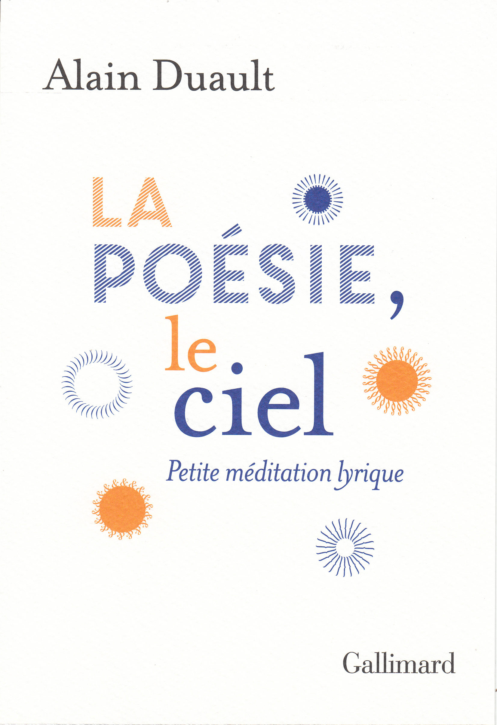 A. Duault, La poésie, le ciel. Petite méditation lyrique 