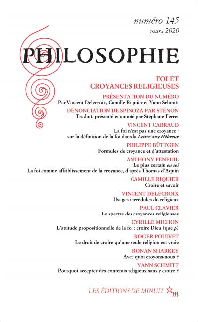Philosophie, n° 145 : 