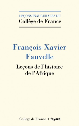 F.-X. Fauvelle, Leçons sur l'histoire de l'Afrique