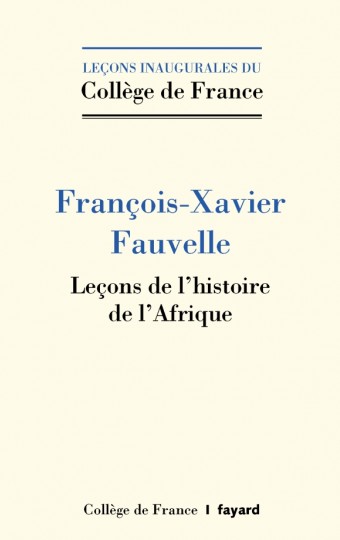 F.-X. Fauvelle, Leçons sur l'histoire de l'Afrique