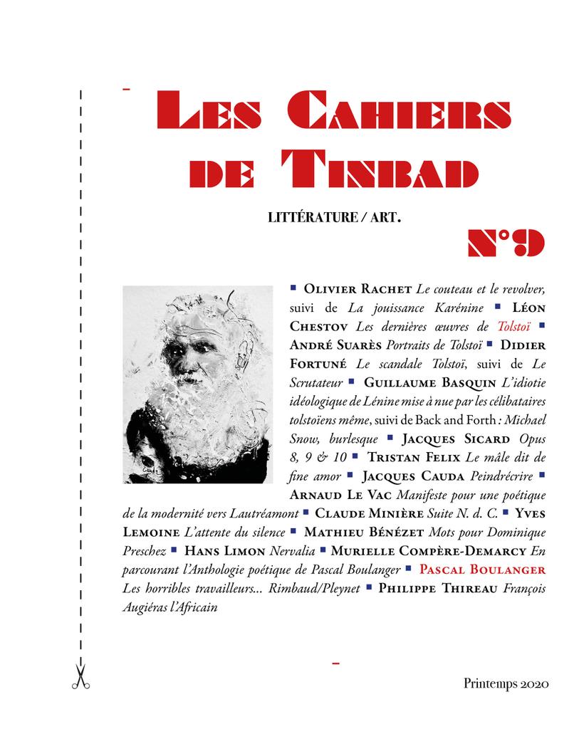Les Cahiers de Tinbad, n° 9 : Léon Tostoï