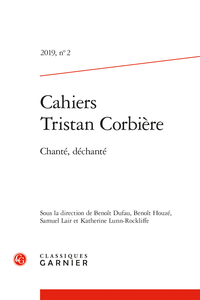 Cahiers Tristan Corbière, 2019, n° 2 :