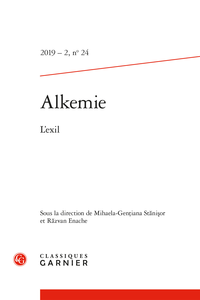 Alkemie. Revue semestrielle de littérature et philosophie, 2019 – 2, n° 24 : 