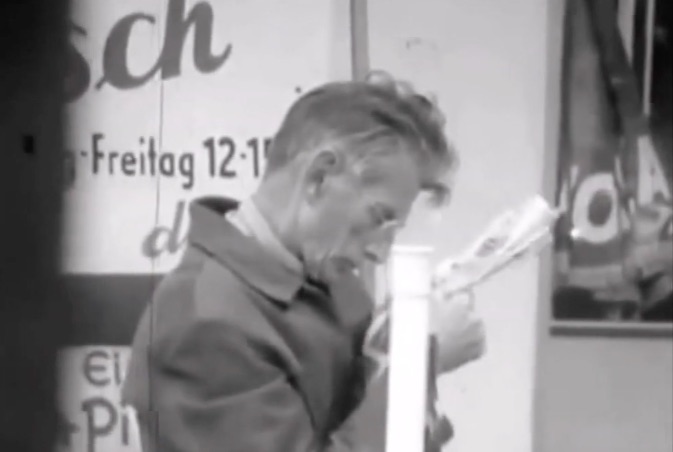 Beckett à Berlin en 1969 (ActuaLitte.com)