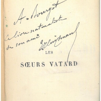 Au maître, au confrère, à l'ami : florilège d'envois à Paul Bourget. Une exposition virtuelle