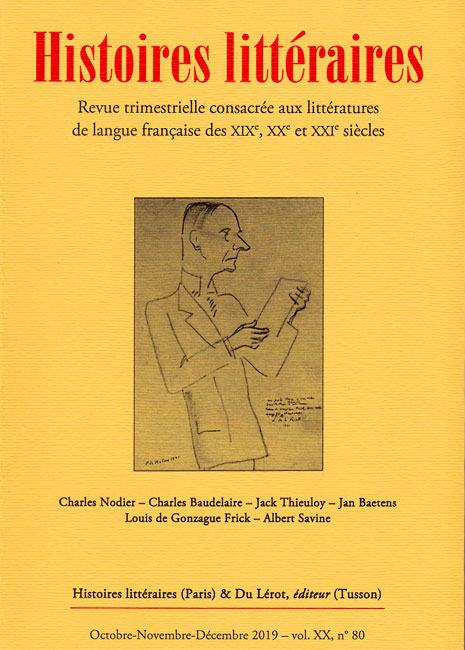 Histoires littéraires a 20 ans 