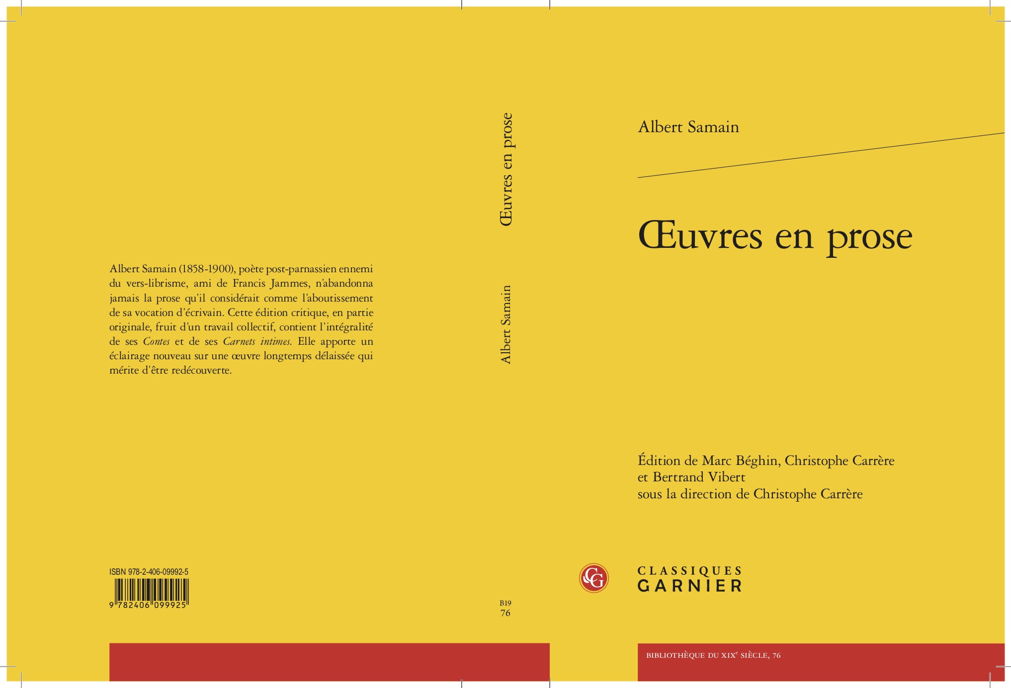 A. Samain, Œuvres en prose