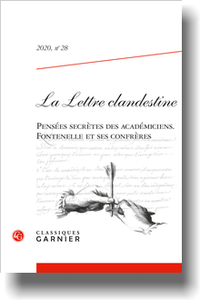 La Lettre clandestine ,n° 28, 2020 :