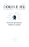 Double Jeu. Théâtre / cinéma, n° 16 :