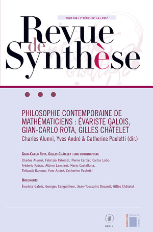 Revue de synthèse, n° 140/3-4: