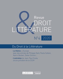 Droit & littérature, n° 4: 