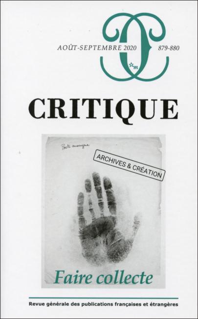 Critique, n° 879-880 :