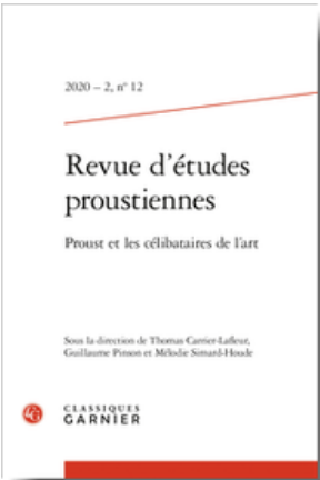 Revue d’études proustiennes, 2020 – 2, n° 12 :