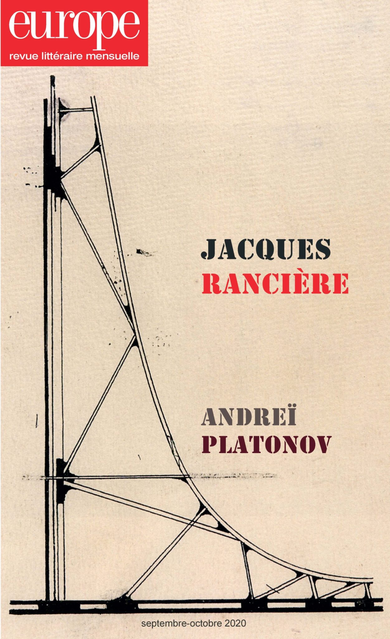 Europe, n° 1097-1098 : Jacques Rancière – Andreï Platonov