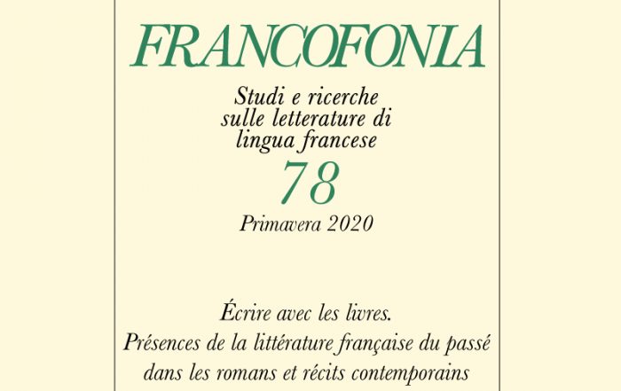 Francophonia, n° 78 : 