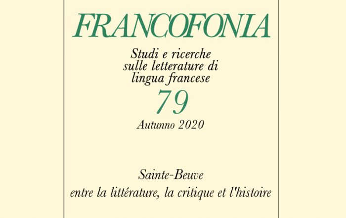 Francophonia, n° 79 : 