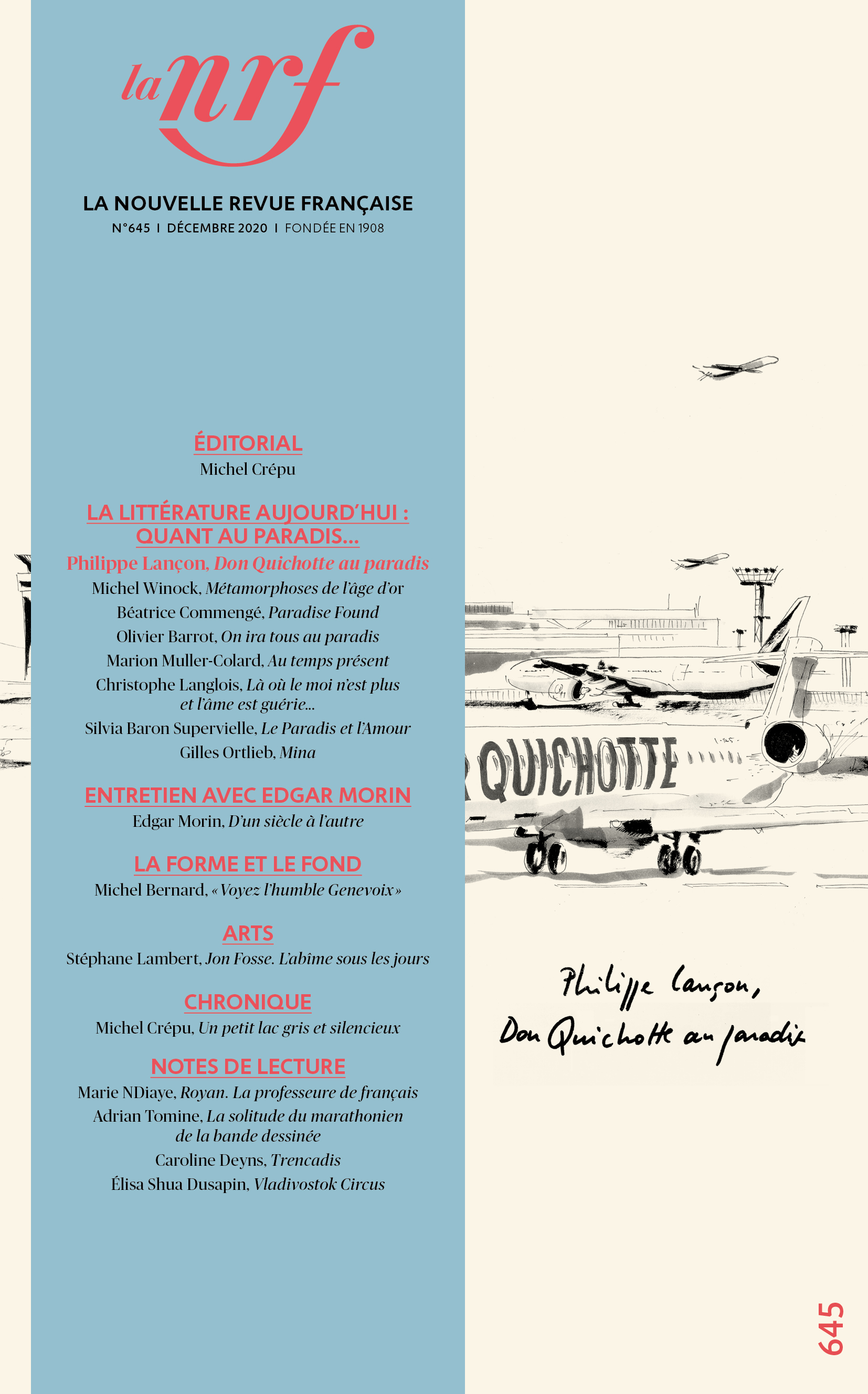 La Nouvelle Revue Française, n° 643