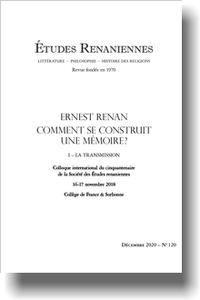 Études renaniennes, n° 120: 