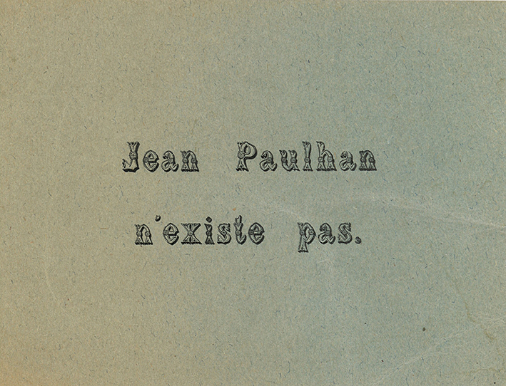 Jean Paulhan existe bien