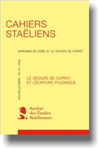 Cahiers Staëliens, n° 70 : 