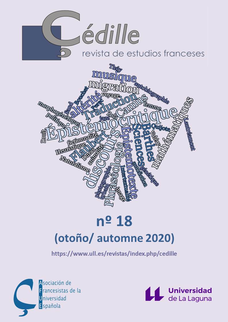 Çédille, revista de estudios franceses / Çédille, revue d'études françaises, n° 18