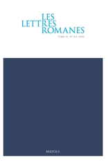 Les Lettres Romanes, vol. 74, n°3-4