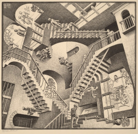 Impossible Constructions. Gravure de M.C. Escher Impossible Constructions. Gravure de M.C. Escher