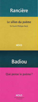 On Ne Creuse Jamais En Somme Que Selon L Horizontalite Du Sillon Poesie Et Pensee Chez Ranciere Vs Badiou Acta Fabula
